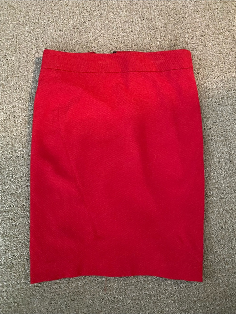 The Limited Red Pencil Textured Skirt